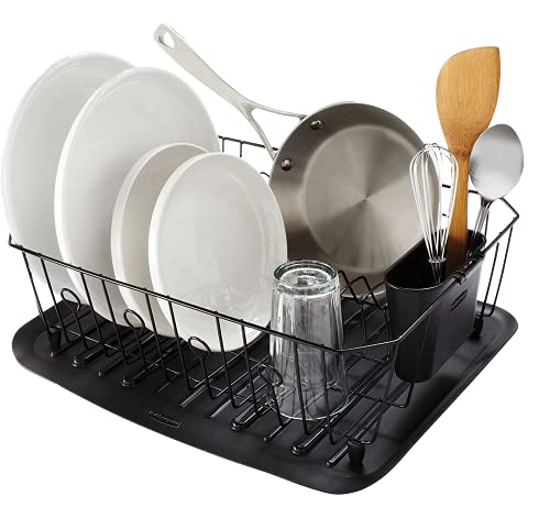 Rubbermaid 6032ARBLA Large Black Dish Drainer