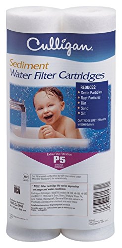 Culligan P5 Whole House Premium Water Filter, 8,000 Gallons, 3 Pack, Sold as 6 Filters