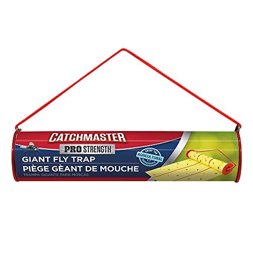 Giant Fly Glue Trap by Catchmaster - 3 Packs 30 Feet Each Pre-Baited, Ready to Use Indoors & Outdoors.