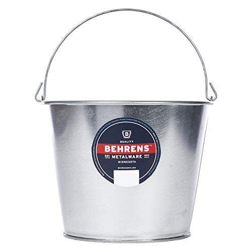 Galvanized Steel Pail, 5-Qt.