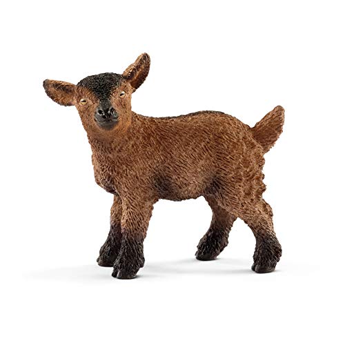 SCHLEICH Farm World, Animal Figurine, Farm Toys for Boys and Girls 3-8 Years Old, Goat Kid