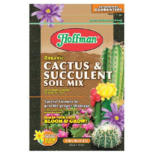 Hoffman 10404 Organic Cactus and Succulent Soil Mix, 4 Quarts