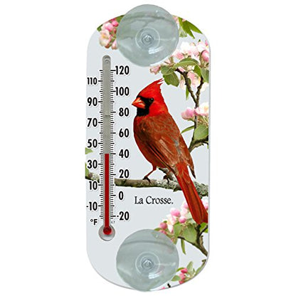 LaCrosse La Crosse 204-1081 8 Inch Traditional Thermometer with Cardinal Design, 8"