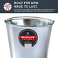 Galvanized Steel Pail, 5-Qt.