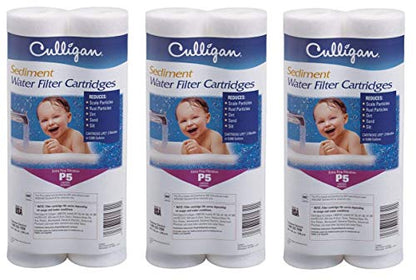 Culligan P5 Whole House Premium Water Filter, 8,000 Gallons, 3 Pack, Sold as 6 Filters