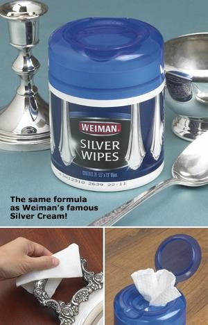 Weiman 20CT Silver Wipes (Pack of 4)