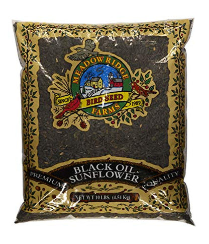 Meadow Ridge Farms Black Oil Sunflower Bird Seed, 10-Pound Bag