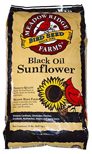 Meadow Ridge Farms Black Oil Sunflower Bird Seed, 10-Pound Bag