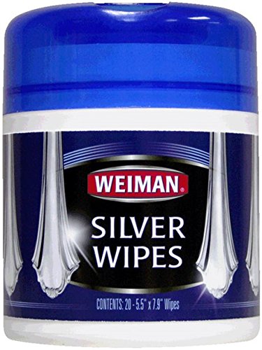 Weiman 20CT Silver Wipes (Pack of 4)