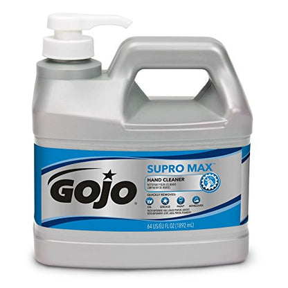 GOJO SUPRO MAX Hand Cleaner, 1/2 Gallon Heavy Duty Hand Cleaner Pump Bottles (Pack of 1) – 0972-04