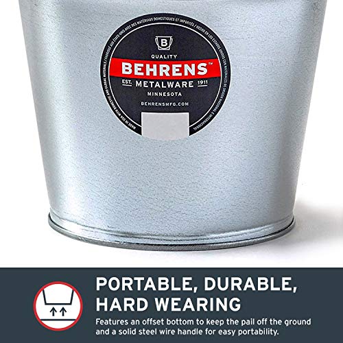 Galvanized Steel Pail, 5-Qt.