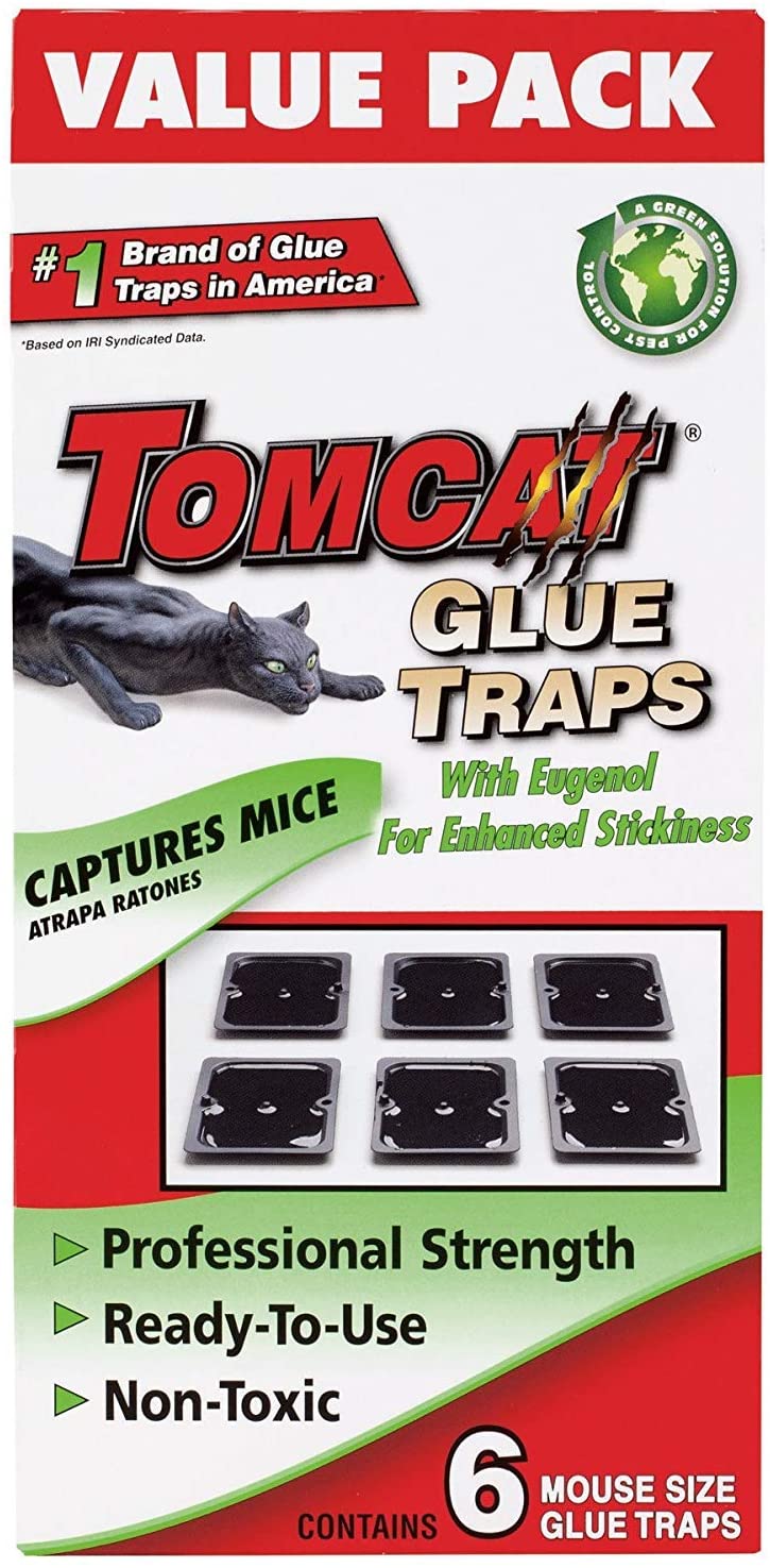 Tomcat Mouse Size Glue Traps, 18-Pack